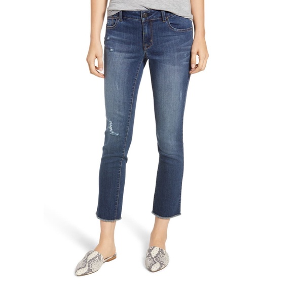 1822 Denim Denim - NWT 1822 Ankle Straight Raw Hem Jeans Color: 13Y